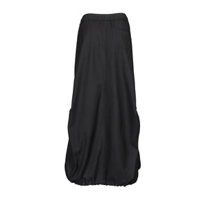 Lapargay loose silhouette drawstring waist cinching personalized utility long skirt L78109101C - Lapargay