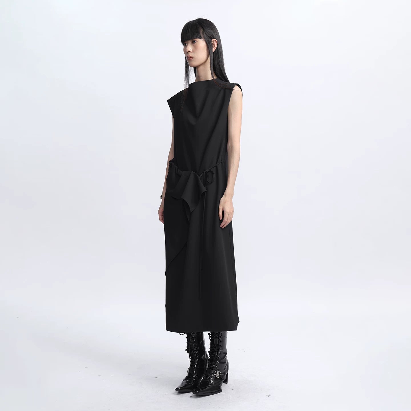 Lapargay 【Masquerade】Deconstructed Sleeveless Dress Avant-garde Asymmetry L75309003C - Lapargay