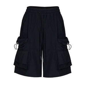 Lapargay minimalist short jacket with dropped shoulder loose cut, street casual top L78201912C - Lapargay