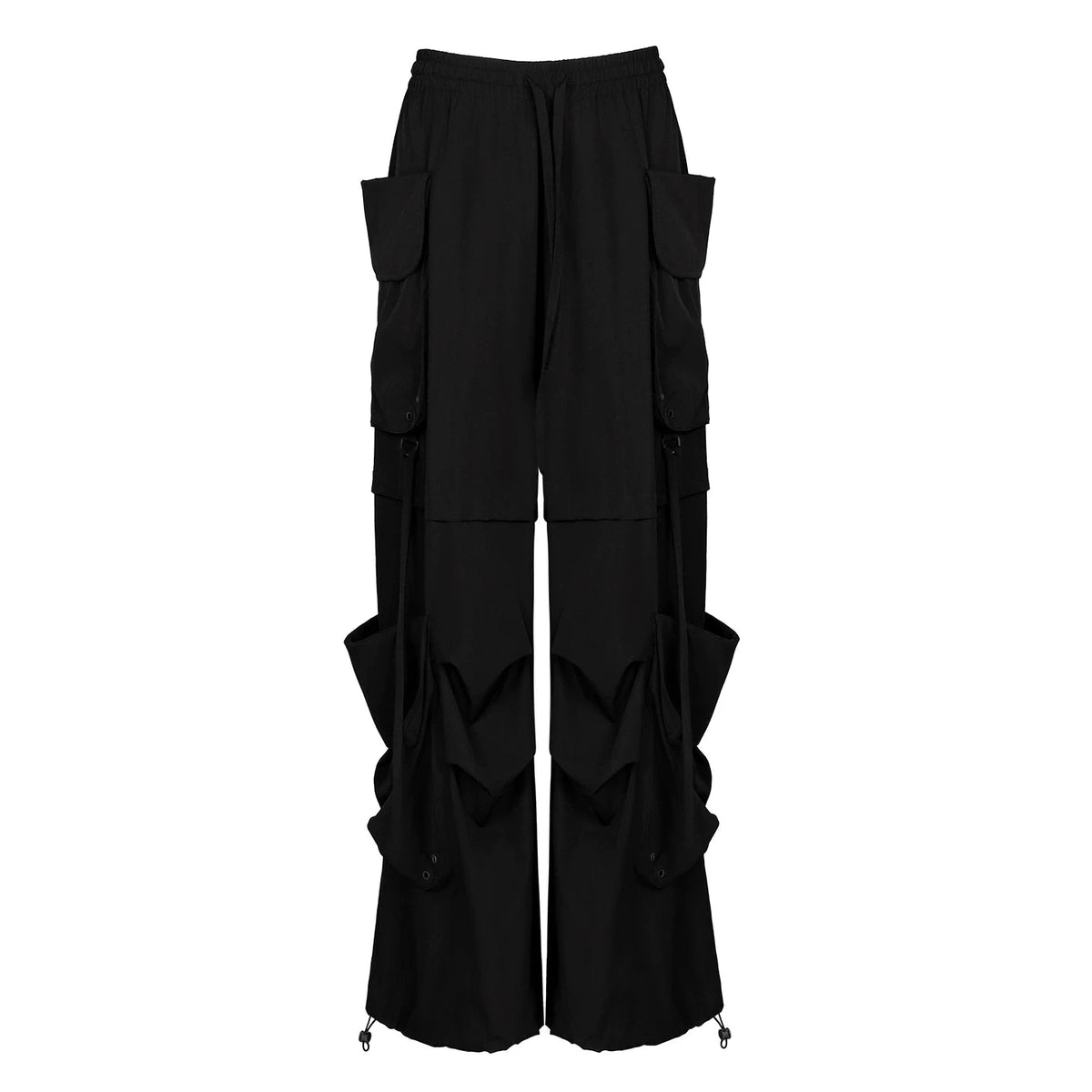 Lapargay Multi-pocket Casual Pants Adjustable Hem Suitable for Various Outfit Styles L78202613A - Lapargay