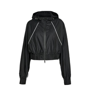 Lapargay Outdoor Functional Cropped Jacket Dark Lightweight Top Outdoor Style L78101217V - Lapargay