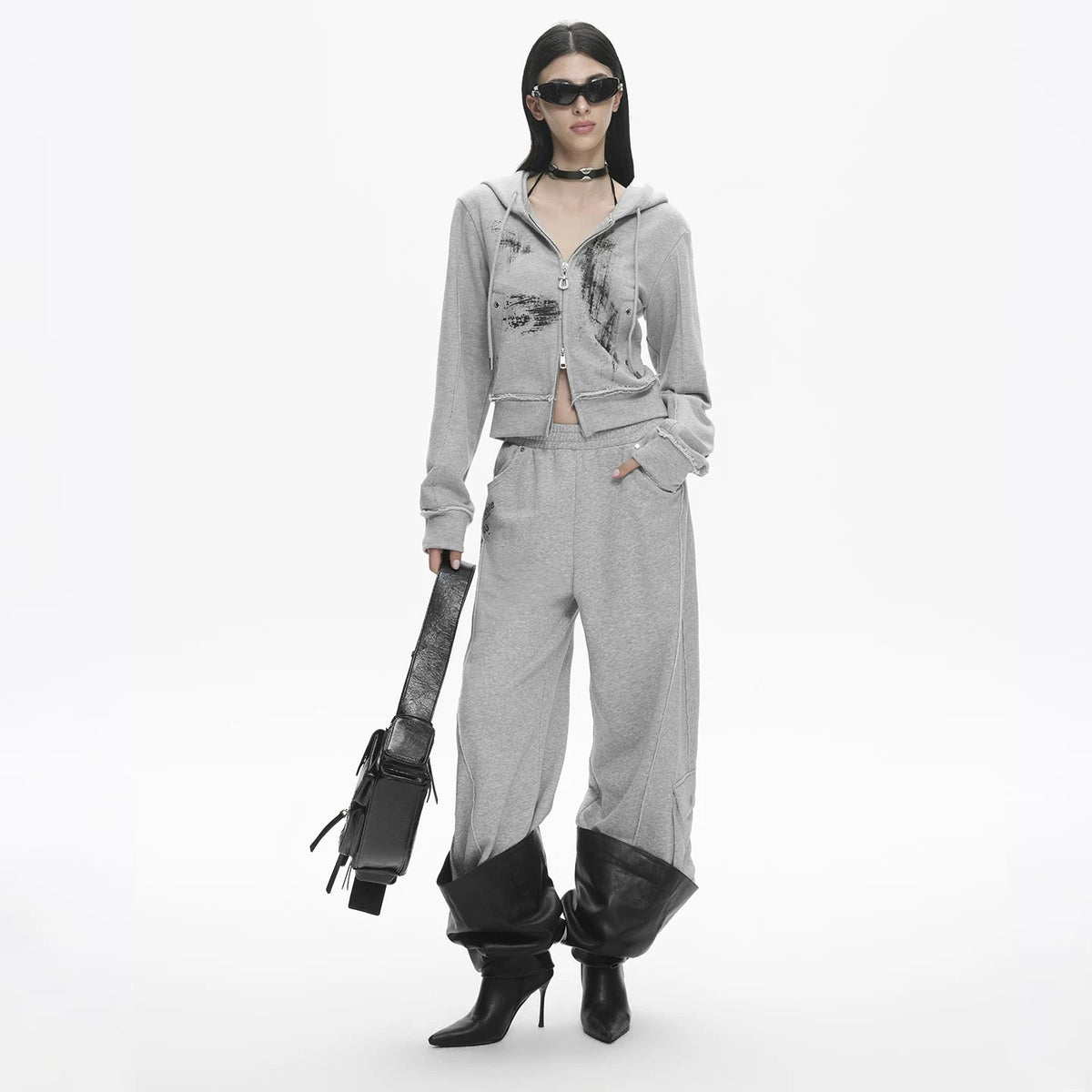Lapargay Printed Loose Wide-Leg Joggers Street Sport Comfortable Casual L78102801V - Lapargay