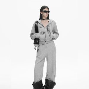 Lapargay Printed Loose Wide-Leg Joggers Street Sport Comfortable Casual L78102801V - Lapargay