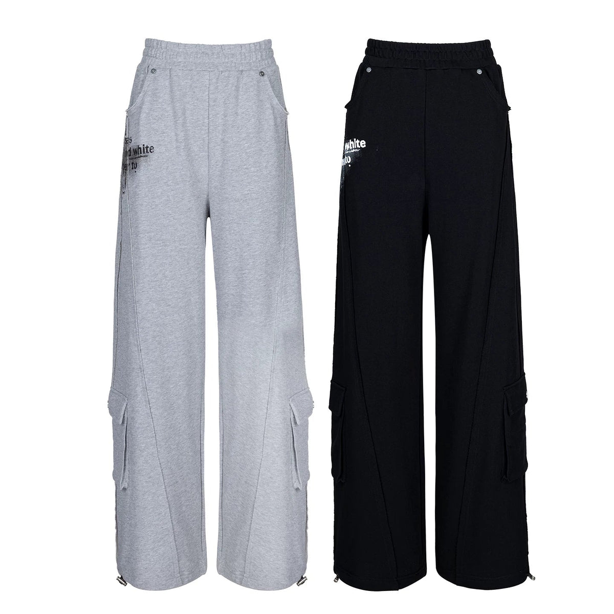 Lapargay Printed Loose Wide-Leg Joggers Street Sport Comfortable Casual L78102801V - Lapargay