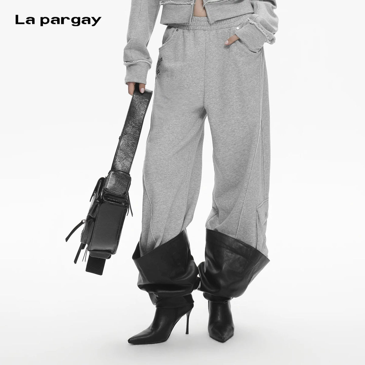 Lapargay Printed Loose Wide-Leg Joggers Street Sport Comfortable Casual L78102801V - Lapargay