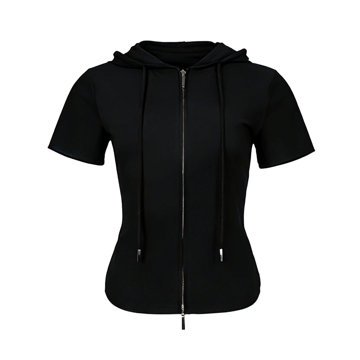 Lapargay slim fit hooded short jacket double zip design cleanly outlines waistline L78201908V - Lapargay