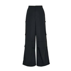 Lapargay Street Cargo Casual Pants with Double Large Side Pockets, Loose Flared Slimming Silhouette L78102634V - Lapargay