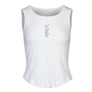 Lapargay Structured Waist Slimming Vest, Curved Hem, Figure-Flattering Versatile Top for Layering or Outerwear L78200105C - Lapargay