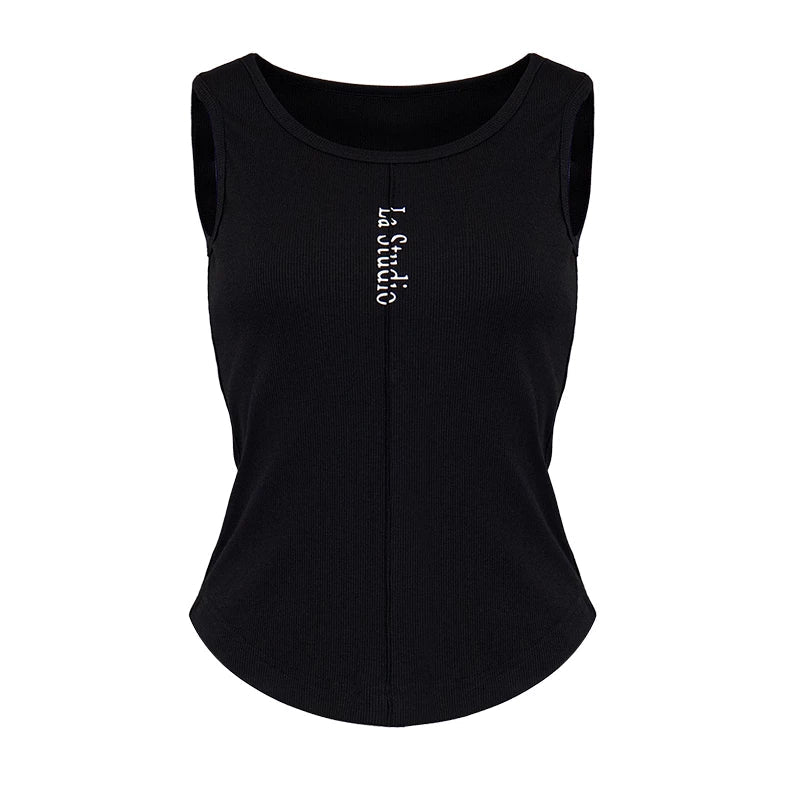 Lapargay Structured Waist Slimming Vest, Curved Hem, Figure-Flattering Versatile Top for Layering or Outerwear L78200105C - Lapargay