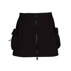 Lapargay Techwear Skirt Front Zipper Fly Symmetrical Cargo Pockets L78209202V - Lapargay