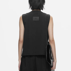Lapargay V-Neck Single Button Vest Three-Dimensional Large Pockets Metal Zipper Design L78201404V - Lapargay