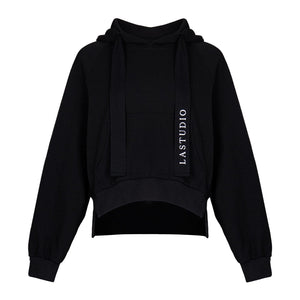 Lapargay Waffle Casual Hoodie Extended Drawstring Slightly Dropped Shoulder Modifies Shoulder Shape L78101984S - Lapargay
